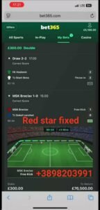 VIP fixed matches,bet odd fixed, today and tomorrow correct scores fixer 